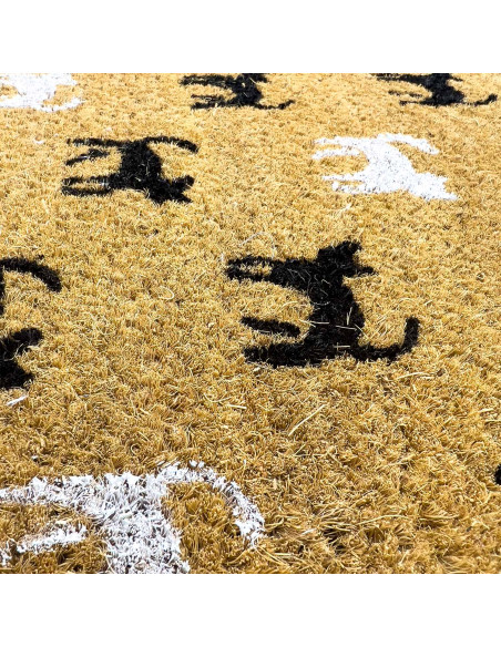 Limpiapies 40x60cm gatos BN