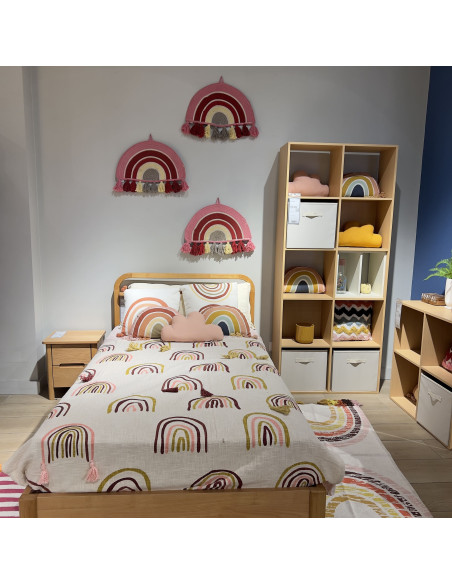 Decomuro kids arcoiris pompones 55x30cm