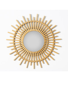 Espejo redondo 50cm Mia dorado
