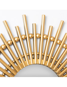 Espejo redondo 50cm Mia dorado 2