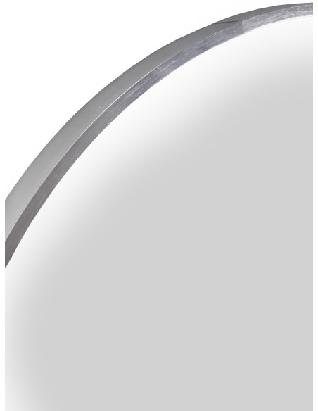Espejo redondo 60cm Uri plateado