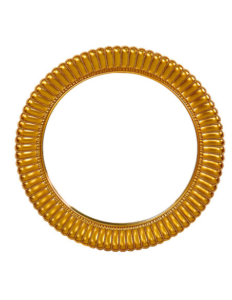 Espejo reodondo 75cm Frani dorado