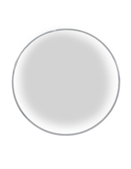 Espejo redondo 60cm Uri plateado