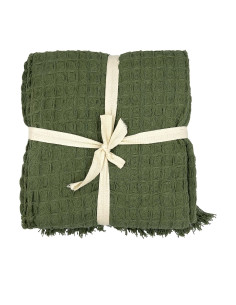 Manta 130x170cm waffle verde