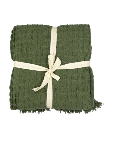 Manta 130x170cm waffle verde