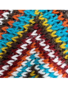 Manta 127x125cm zigzag roja 2