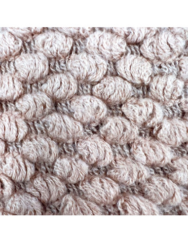 Manta Tejida Rosada 127x125cm - Textil Hogar de Calidad