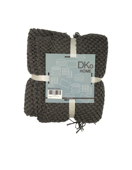 Manta 127x125cm tejida marengo