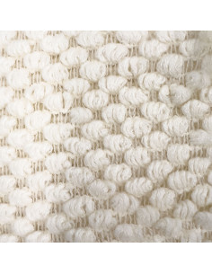 Manta 127x125cm tejida blanco 2