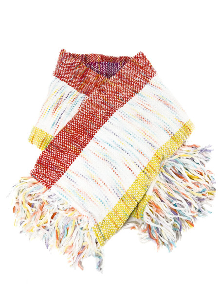 Manta 125x150cm tejida líneas colores