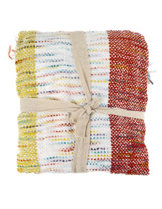 Manta 125x150cm tejida líneas colores 2