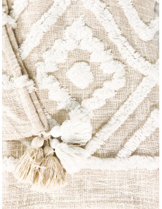 Manta 130x170cm rombos crudo 2