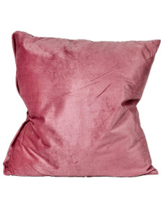 Cojín 45x45cm velvet palo rosa