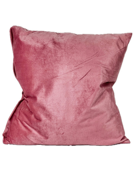 Cojín 45x45cm velvet palo rosa
