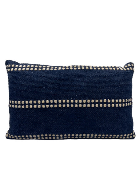 Cojín 30x50cm líneas azul