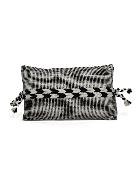 Cojín 30x50cm boho BN