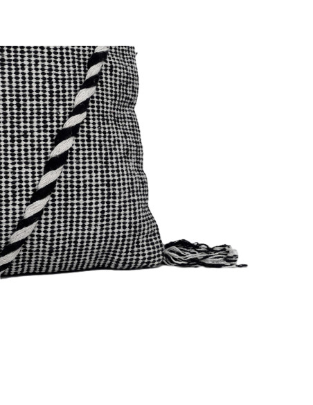 Cojín 45x45cm boho BN