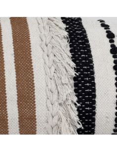 Cojín 30x70cm boho flecos 2