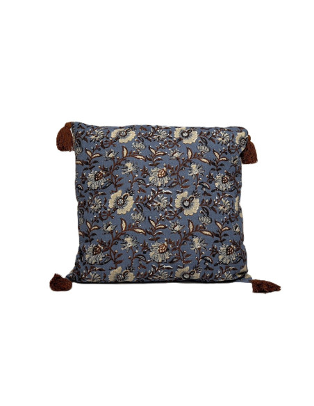 Cojín 45x45cm print celeste