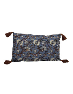 Cojín 50x30cm print celeste