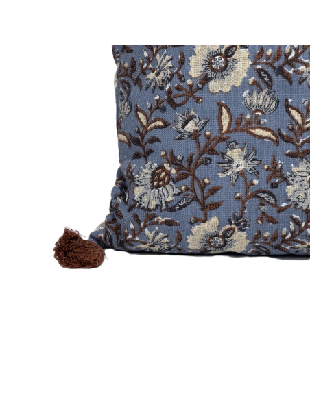 Cojín 45x45cm print celeste