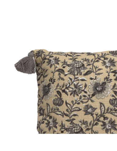 Cojín Print Crema 45x45 cm - Decoración Elegante para el Hogar