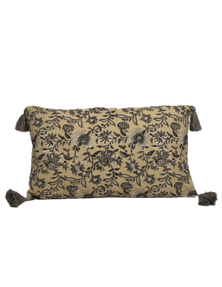 Cojín 50x30cm print crema