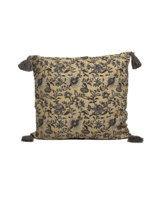 Cojín 45x45cm print crema