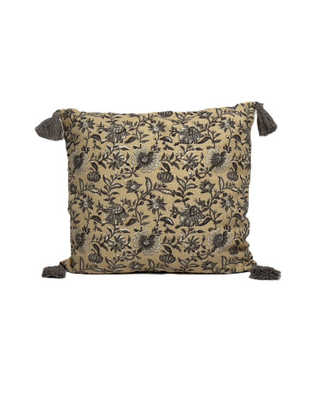 Cojín 45x45cm print crema