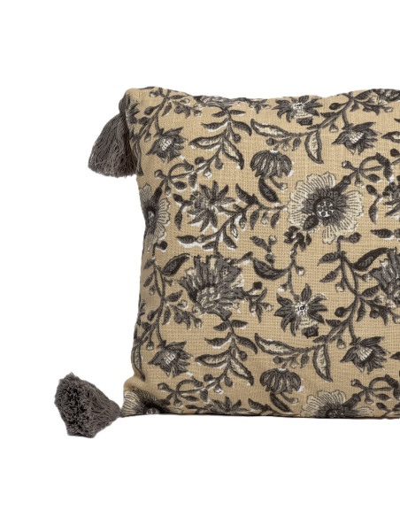 Cojín 50x30cm print crema