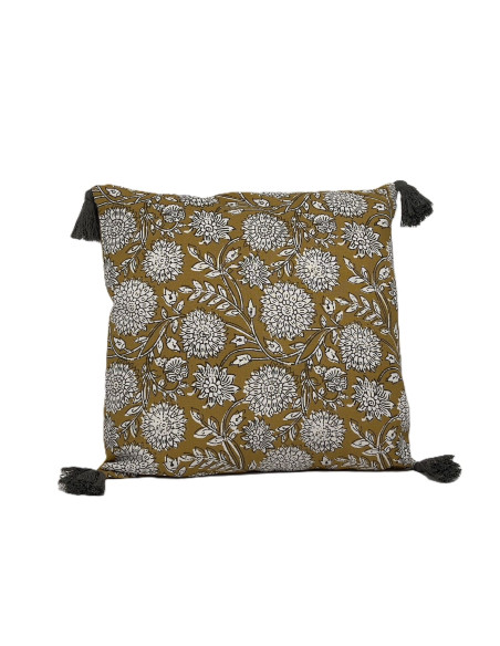 Cojín 45x45cm print amarillo