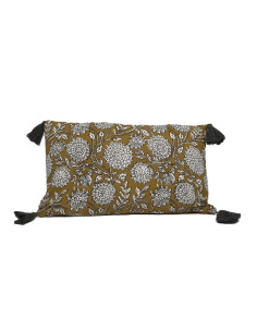 Cojín 50x30cm print amarillo