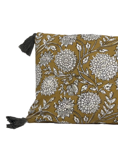 Cojín Print Amarillo 50x30 cm - Decoración Moderna para Hogar