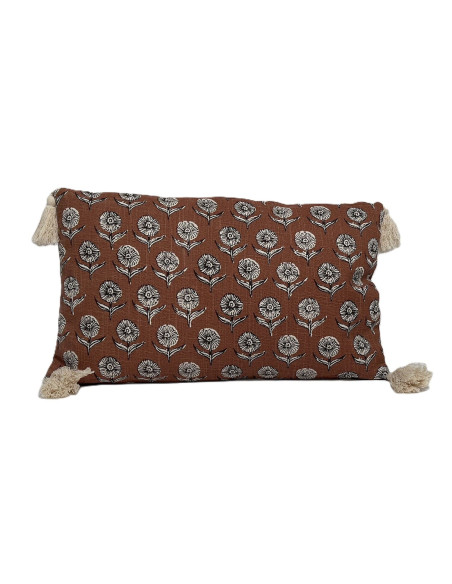 Cojín 50x30cm print naranjo