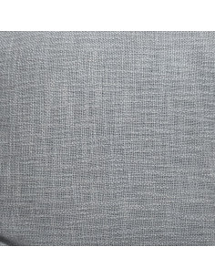 Cojín 45x45cm tejido con borlas gris 2