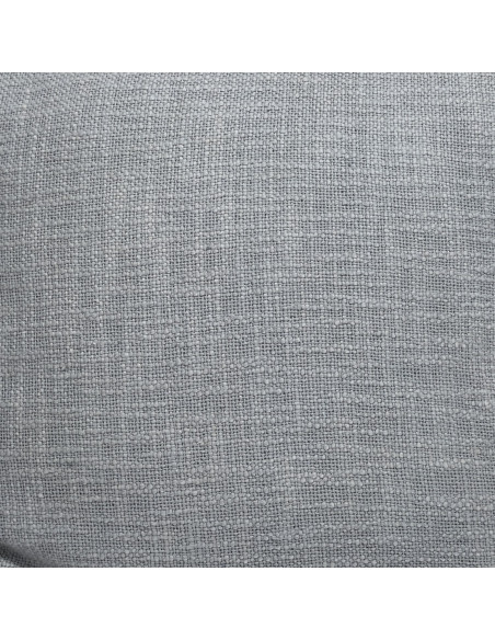 Cojín 45x45cm tejido con borlas gris