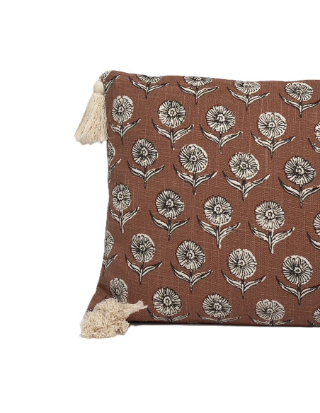 Cojín 50x30cm print naranjo