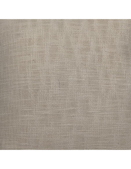 Cojín 45x45cm tejido con borlas crudo