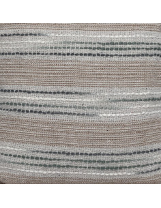 Cojín 45x45cm tejido rayas beige 2