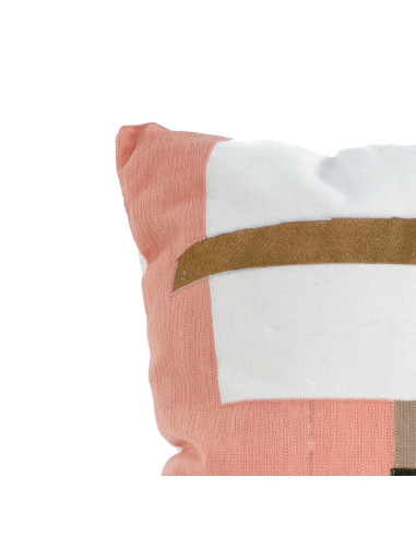 Cojín Bordado Abstracto 45x45cm - Decoración Elegante