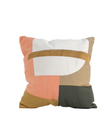 Cojín 45x45cm bordado abstracto