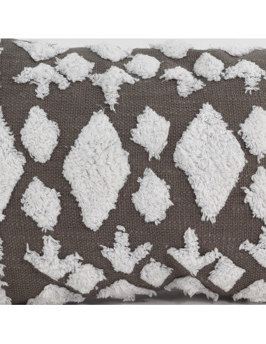 Cojín Verde y Blanco con Borlas 30x50cm - Decoración Hogar