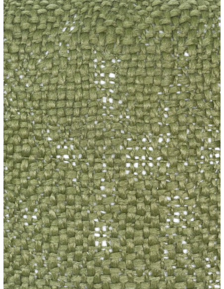 Cojín 40x40cm verde con borlas