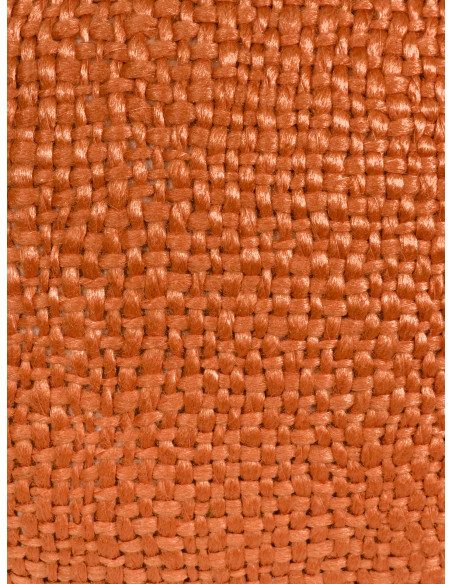 Cojín 40x40cm naranjo con borlas