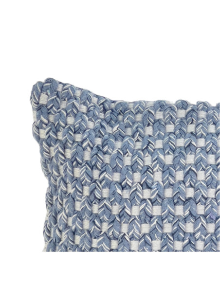 Cojín 30x50cm pet tejido azul
