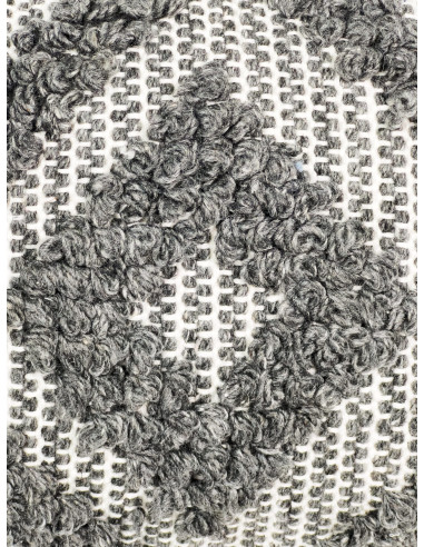 Cojín Rombo Tejido Gris 50x30 cm - Decoración Moderna