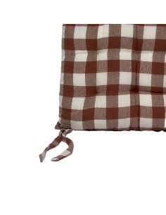 Cojín 40x40cm rojo silla cuadros 2