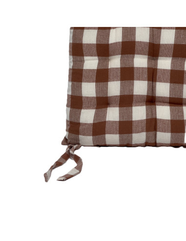 Cojín Cuadrado Rojo y Blanco 40x40 cm - Decoración Hogar