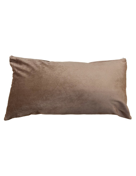 Cojín 30x50cm velvet café