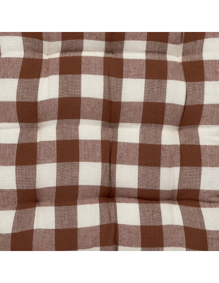 Cojín 40x40cm rojo silla cuadros